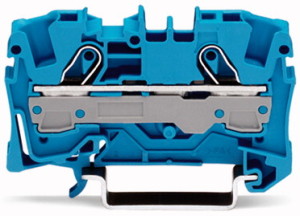 Wago Złączka przelotowa 2-przewodowa 32,9x57,5mm niebieska - 2006-1204 1