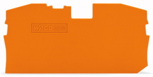 Wago Ścianka końcowa wewnętrzna pomarańczowa 36,5x73mm - 2016-1292 1