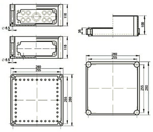 ELEKTROPLAST Skrzynka rozdzielcza Z-2/2 kompletna biała 2