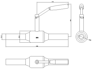 Danfoss Zawór kulowy JIP-WW PN40 do wspawania DN15 - 065N0100 2
