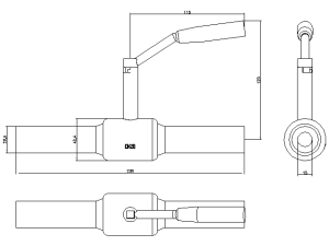 Danfoss Zawór kulowy JIP-WW PN40 do wspawania DN20 - 065N0105 2