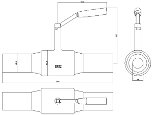 Danfoss Zawór kulowy JIP-WW PN40 do wspawania DN32 - 065N0115 4