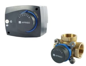 Afriso Zestaw regulacyjny 3-drogowy zawór mieszający ARV385 DN32 Rp11/4" Kvs15 + ARM343 1338534 1