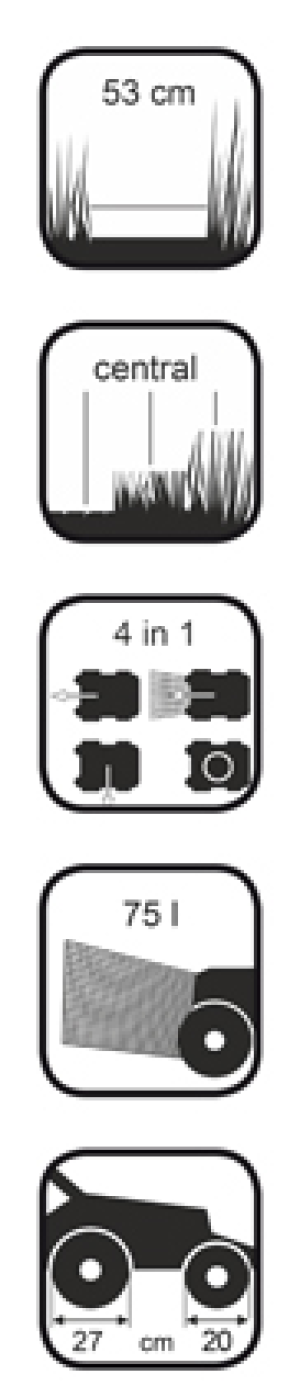 Kosiarka spalinowa NAC Kosiarka spalinowa 5,5KM z napędem SUBARU i systemem mycia obudowy 53cm - LS53-EA190-HS 2