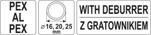 Yato Kalibrator z gratownikiem do rur PEX- AL-PEX 16x20x26mm (YT-22374) 5