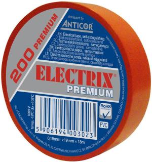 Anticor Taśma elektroizolacyjna ELECTRIX 200 PREMIUM 19mm 18m czerwona 1