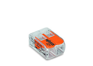 Wago Złączka uniwersalna 2x4mm przeźroczysto pomarańczowa do wszystkich rodzajów przewodów (221-412) 4