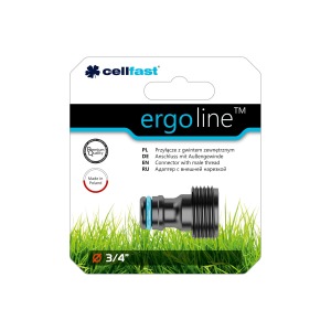 Cellfast Przyłącze Ergo z gwintem zewnętrznym 3/4" (53-235) 2
