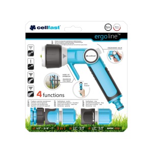 Cellfast Zestaw Ergo ze zraszaczem pistoletowym wielofunkcyjnym 1/2" (53-530) 2