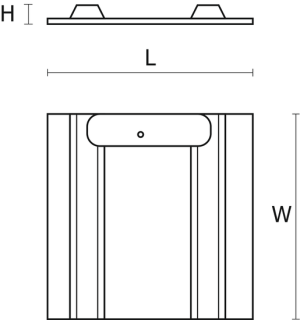 PXF Lighting Oprawa SUN LED 2x18W 4000K 600x600 biały PX2065508 3