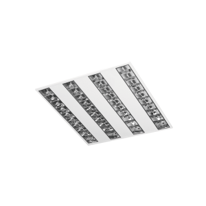 PXF Lighting Oprawa Quaset 4x14W PAR do montażu w sufitach podwieszanych 600x600mm IP20 T5 G5 4 źr 14W 230V PX1240505 1