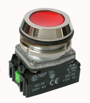 Promet Przycisk bezpieczeństwa NEF30 30mm czerwony - W0-NEF30-K XY C 1