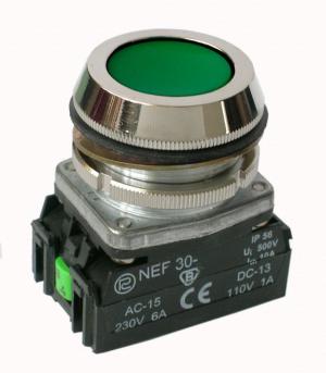 Promet Przycisk bezpieczeństwa NEF30 30mm zielony - W0-NEF30-K XY Z 1