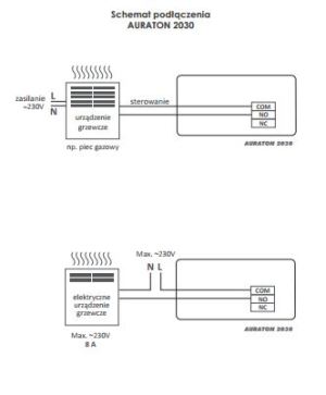 Lars Regulator temperatury Auraton 2030 tygodniowy (20300000) 2