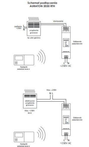 Lars Regulator temperatury Auraton 2030 RTH bezprzewodowy tygodniowy (20301010) 2