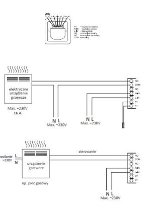 Lars Regulator temperatury AURATON 3000 Dual Sensor tygodniowy 2