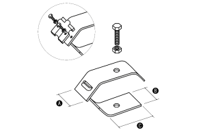 Elko-Bis Złącze rynnowe skręcane 40x40x40mm miedziane 2