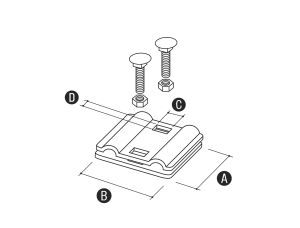 Elko-Bis Złącze uniwersalne 2-elementowe 57x50mm ocynkowane 2