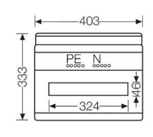 Hensel Rozdzielnica 1x18 IP54 z PE/N IP54 KV 1518 2