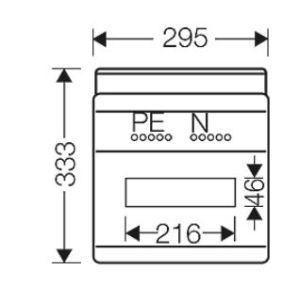 Hensel Rozdzielnica KV 1x12 z PE/N IP54 KV 1512 2