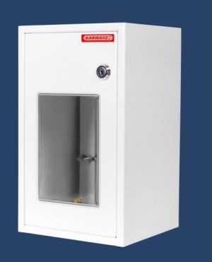 Karwasz Rozdzielnica uniwersalna licznikowa z zamkiem 1F IP30 biała RU-1-L Z/O 2