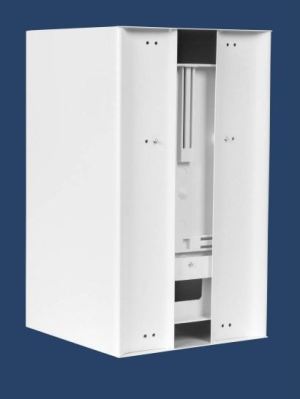 Karwasz Rozdzielnica uniwersalna licznikowa z zamkiem 1F IP30 biała RU-1-L Z/O 3