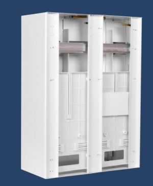 Karwasz Rozdzielnica dwulicznikowa plombowana z zamkiem IP30 biała RU-2L-P "Z"/O 3