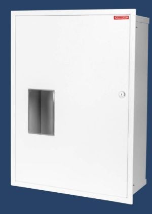 Karwasz Rozdzielnica wnękowa plombowana z zamkiem biała RW-36-P Z/O 2