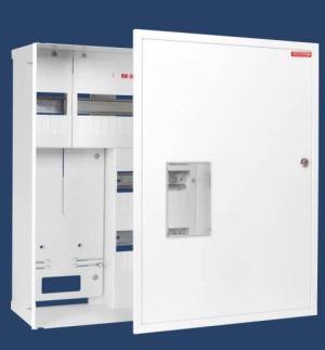 Karwasz Rozdzielnica wnękowa plombowana z zamkiem biała RW-36-P Z/O 4