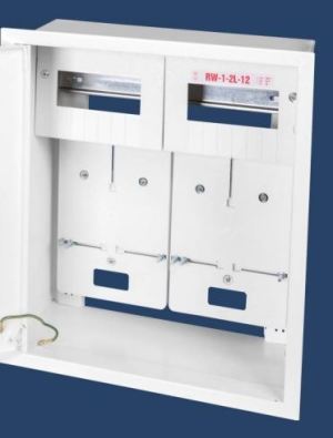 Karwasz Rozdzielnica wnękowa dwulicznikowa 1F IP30 biała RW-1-2L-12 2