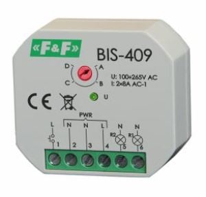 F&F Przekaźnik BIS-409 zzterofunkcyjny do puszki podtynkowej Ø60 - BIS-419 1