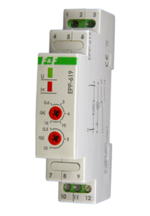 F&F Przekaźnik prądowy jednofunkcyjny 230V AC 1P 16A - EPP-619 1