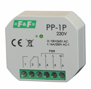 F&F Przekaźnik elektromagnetyczny 1P 16A P/T - PP-1P 230V 1