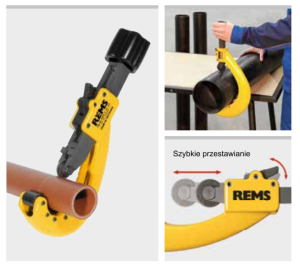 Rems Obcinarka RAS P do rur tworzywowych 10-63mm (290000) 2
