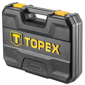 Zestaw narzędzi Topex Zestaw kluczy nasadowych 1/4" 1/2" 82szt. (38D694) 2