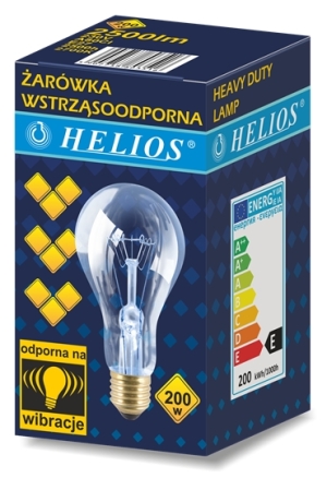 Helios Żarówka wstrząsoodporna 200W 2500h A80 230V E27 (WST-0351) 2