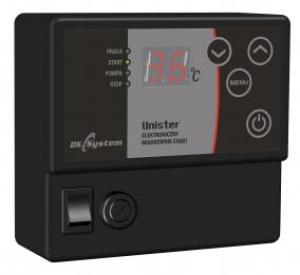 DK System Elektroniczny miarkownik ciągu kotła na paliwa stałe UNISTER sterujący klapą dolotu powietrza i pompą c.o. 201303 1