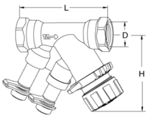 TA Hydronics Zawór równoważący TBV do małych odbiorników końcowych DN 15 LF 52-137-115 2