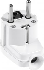 Opal Wtyczka kątowa rozbieralna WT-16U 2P+Z 16A biała 2