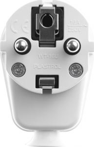 Opal Wtyczka kątowa rozbieralna WT-16U 2P+Z 16A biała 5