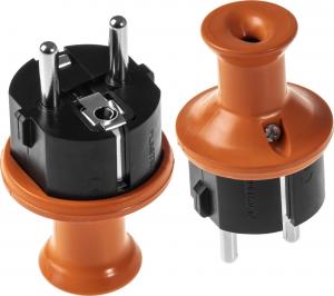 Opal Wtyczka prosta rozbieralna WT-40H 16A IP44 pomarańczowa 2