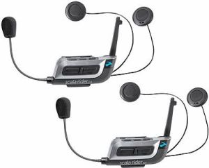 Słuchawka Cardo Scala Rider Powerset - zestaw 2 x G4 (Bluetooth + interkom 1600 m) mikrofon na wysięgniku 1