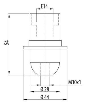 Opal Oprawka OTE14-01 skręcana biała kołnierz - D.3027B 2