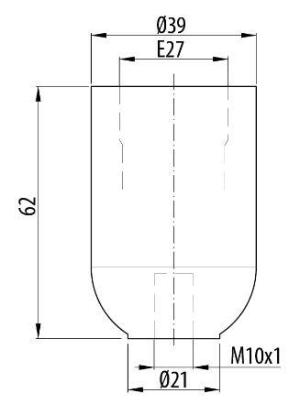 Opal Oprawka OTE27-03 biała - D.3005B 2