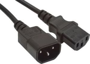 Kabel zasilający Gembird zasilający przedłużający VDE IEC320 C13/C14, 3m (gruby) (PC-189-VDE-3M) 1