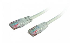 Emiter Kabel krosowy UTP kategoria 5E PVC długość 0,5m kolor szary EM/PC-UTP5EPVC-0.5M 1