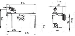 Sfa Rozdrabniacz saniplus SIL 3