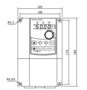 F&F Falownik 1-fazowy 3x230V 1,5kW FA-1LX015 4
