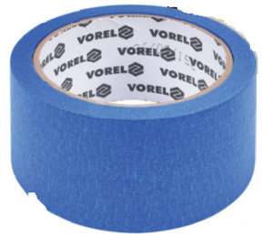 Vorel Taśma maskująca papierowa samoprzylepna 30mm/50m niebieska (75123) 1