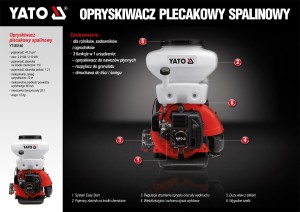 Yato Opryskiwacz spalinowy plecakowy 16L 2,9KM (YT-85140) 6